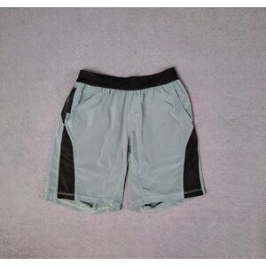 VUORI Men's Paxton Shorts Lined 9" Sz (S)  Green Athleisure Gym Yoga Run UPF 50+